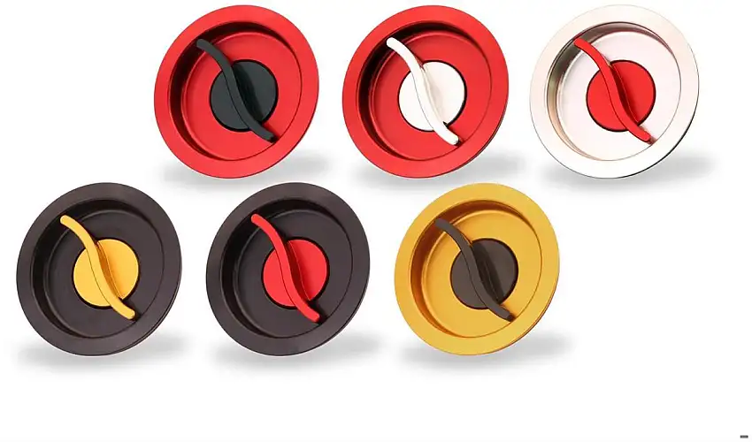 Chiusura per tappo serbatoio carburante Fast Open BICOLOR CNC Racing per Aprilia RS 660 21-23