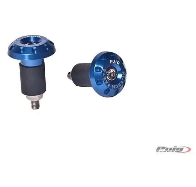 Contrappesi manubrio Race Puig per Ducati Scrambler 800 Cafe Racer 17-24 (COPPIA) colore blu