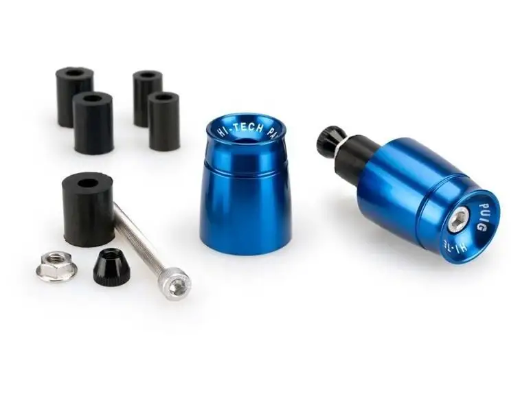 Contrappesi manubrio Sport Puig per Ducati Scrambler 800 Cafe Racer 17-24 (COPPIA) colore blu