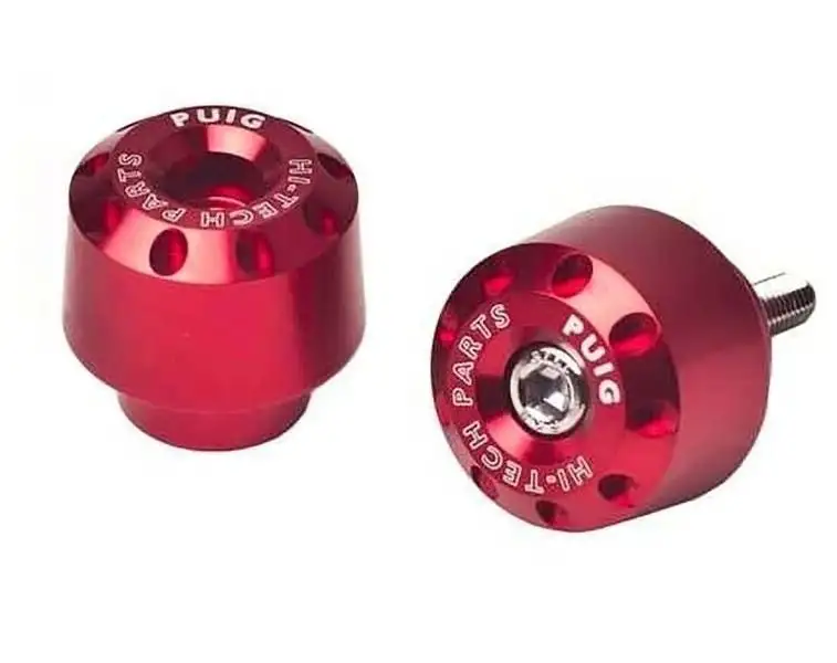 Contrappesi manubrio Corto Puig per Honda CB 1100 17-20 (COPPIA) colore rosso