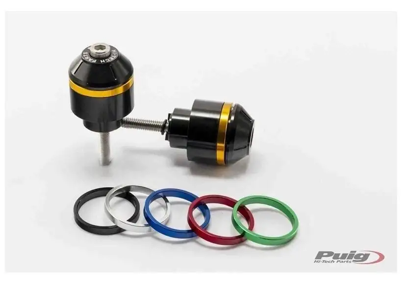 Contrappesi manubrio Corto con anelli Puig per Suzuki GSX-S 1000 F 15-20 (COPPIA)