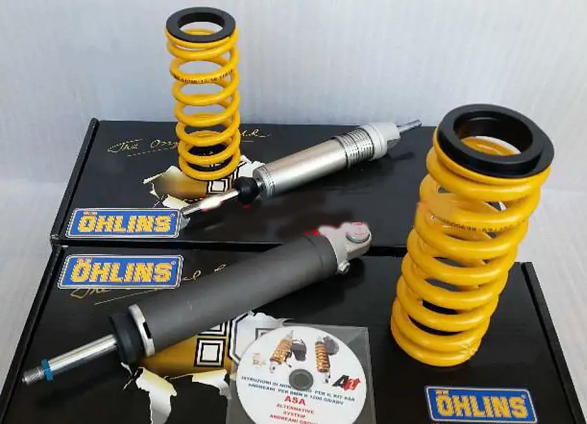 Kit Ammortizzatore Mono posteriore + anteriore Ohlins ASA per BMW R 1200 GS (cod. AG 1240)
