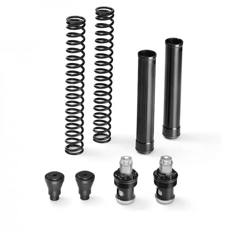 Kit tappi precarico + molle forcella Matris FKE (coppia) per Triumph Thunderbird 900 95-04 (tipo forcella Kayaba)