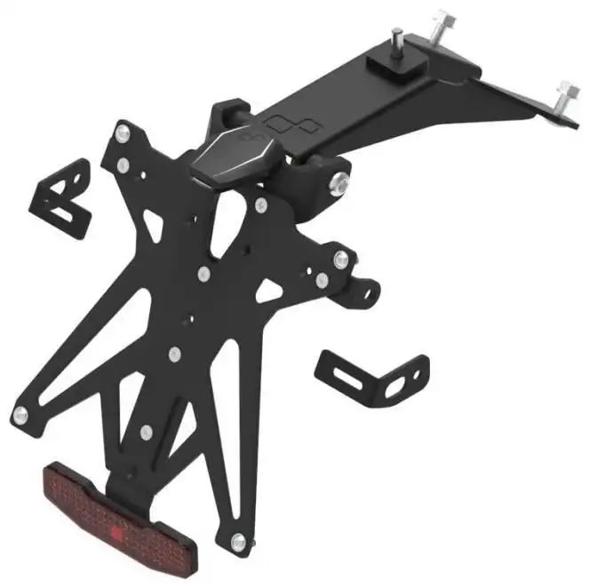 KIT Portatarga Lightech per Aprilia Tuono V4 1100 15-20 regolabile con Lucetarga LED + Catadiottro