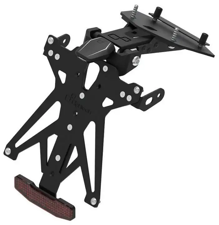 KIT Portatarga Lightech per BMW S 1000 R 21-25 regolabile con Lucetarga LED + Catadiottro