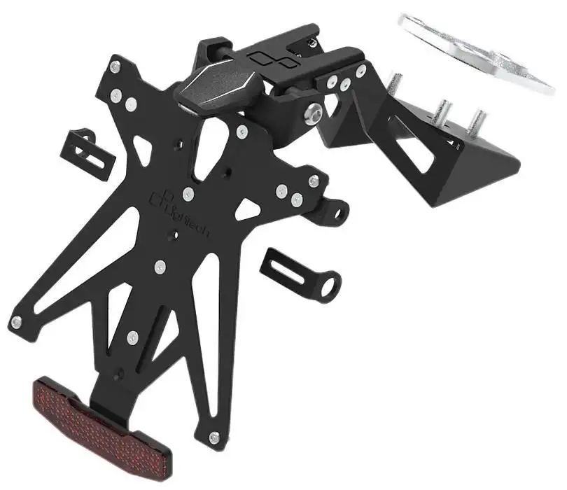 KIT Portatarga Lightech per CFMoto 450 SR 23-24 regolabile con Lucetarga LED + Catadiottro