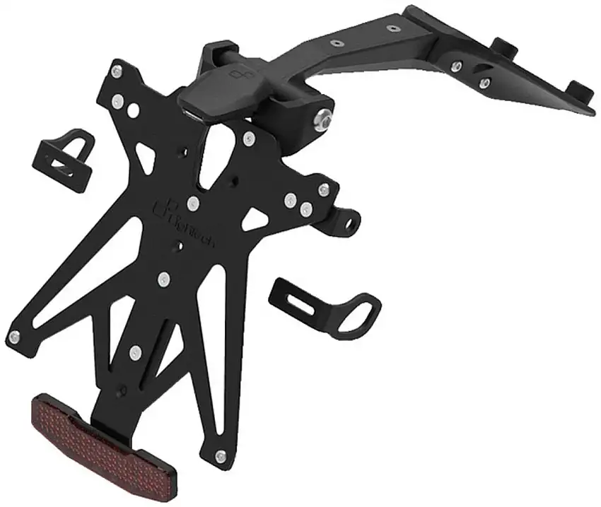 KIT Portatarga Lightech per Ducati Streetfighter V2 2025 regolabile con Lucetarga LED + Catadiottro