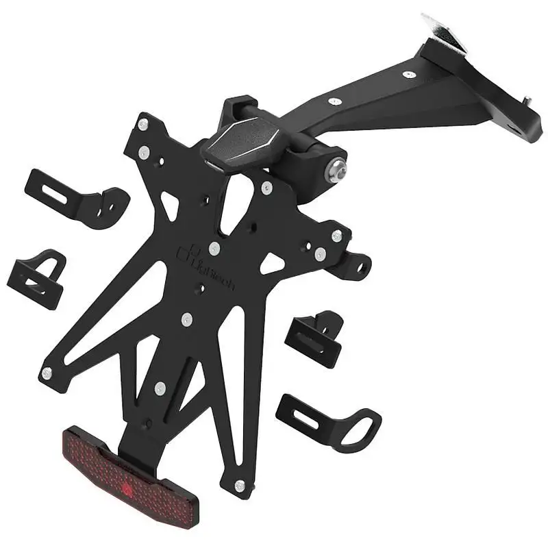 KIT Portatarga Lightech per Ducati Streetfighter V4 S 20-24 regolabile con Lucetarga LED + Catadiottro