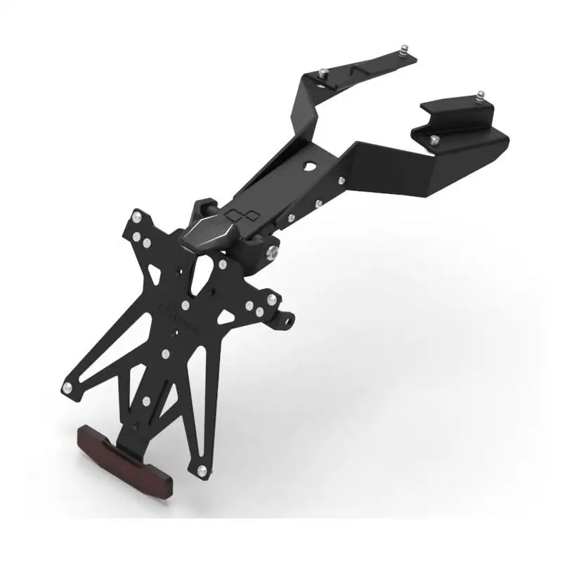 KIT Portatarga Lightech per Fantic Caballero Scrambler 500 19-24 regolabile con Lucetarga LED + Catadiottro