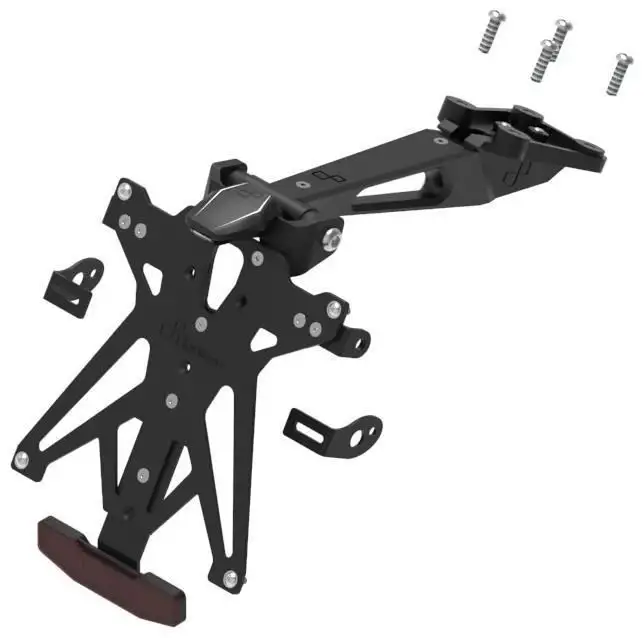 KIT Portatarga Lightech per KTM 1290 Super Duke 20-23 regolabile con Lucetarga LED + Catadiottro