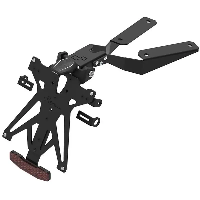 KIT Portatarga Lightech per Moto Morini Seiemmezzo STR 23-24 regolabile con Lucetarga LED + Catadiottro