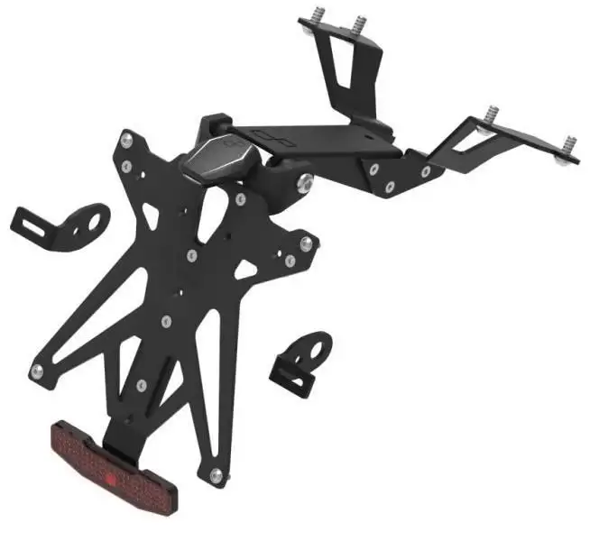 KIT Portatarga Lightech per Suzuki GSX-R 1000 R 17-23 regolabile con Lucetarga LED + Catadiottro