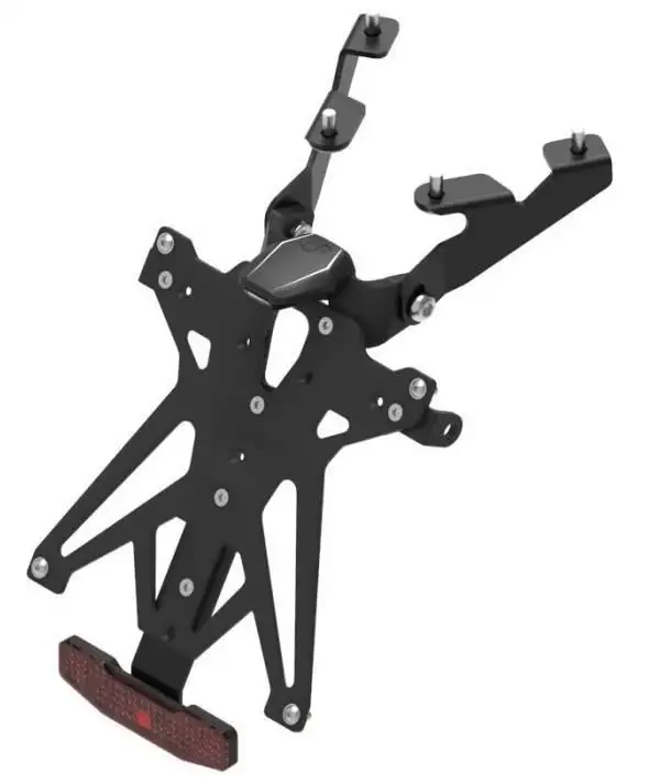 KIT Portatarga Lightech per Suzuki GSX-R 750 11-17 regolabile con Lucetarga LED + Catadiottro