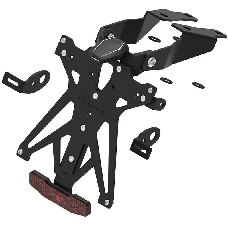 KIT Portatarga Lightech per Suzuki GSX-S 1000 21-25 regolabile con Lucetarga LED + Catadiottro