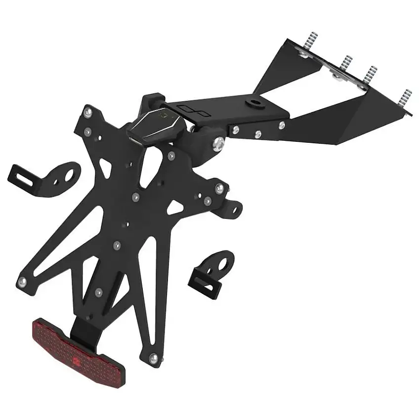 KIT Portatarga Lightech per Suzuki GSX-S 125 17-24 regolabile con Lucetarga LED + Catadiottro