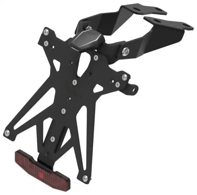 KIT Portatarga Lightech per Suzuki GSX-S 750 17-21 regolabile con Lucetarga LED + Catadiottro