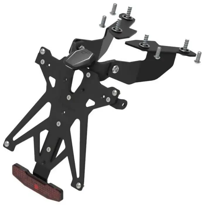 KIT Portatarga Lightech per Suzuki SV 650 16-24 regolabile con Lucetarga LED + Catadiottro