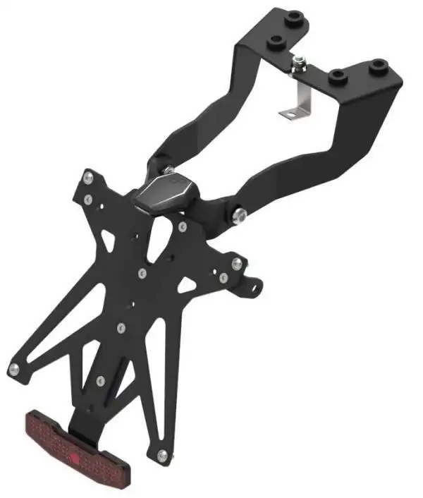 KIT Portatarga Lightech per Triumph Speed Triple 1050 11-15 regolabile con Lucetarga LED + Catadiottro