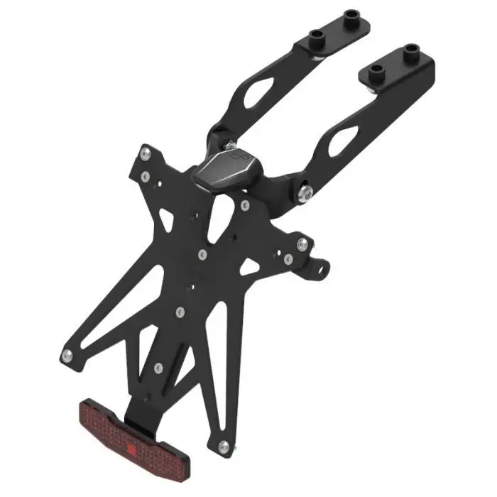 KIT Portatarga Lightech per Yamaha FZ8 Fazer 2012 regolabile con Lucetarga LED + Catadiottro