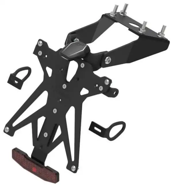 KIT Portatarga Lightech per Yamaha MT-10 SP 17-20 regolabile con Lucetarga LED + Catadiottro