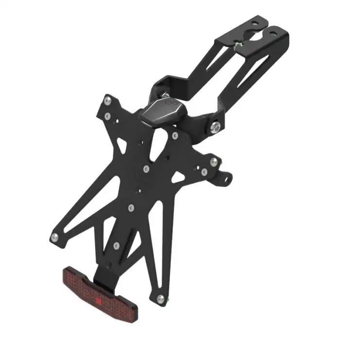 KIT Portatarga Lightech per Yamaha R1 09-14 regolabile con Lucetarga LED + Catadiottro