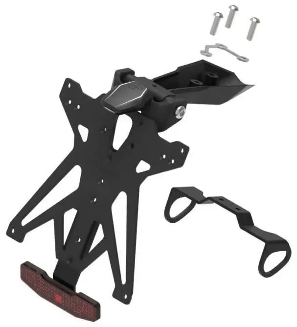 KIT Portatarga Lightech per Yamaha R1 15-22 | 24-25 regolabile con Lucetarga LED + Catadiottro