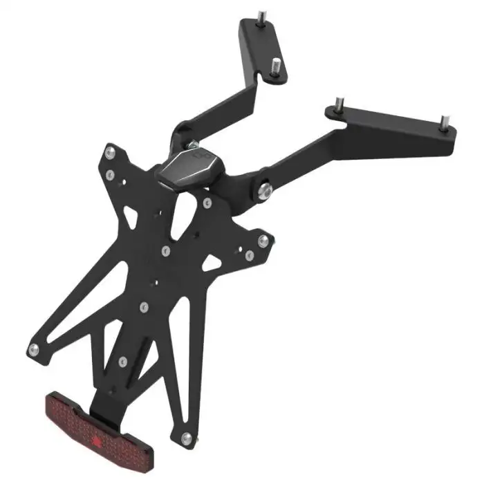 KIT Portatarga Lightech per Yamaha T-Max 530 12-16 regolabile con Lucetarga LED + Catadiottro