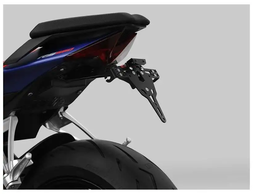 KIT Portatarga PRO Ibex Zieger per Aprilia RS 660 Extrema 20-25 regolabile con Lucetarga LED + Catadiottro