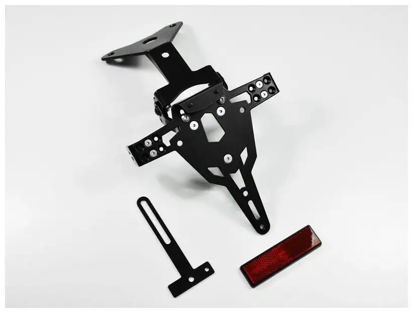 KIT Portatarga PRO Ibex Zieger per Aprilia RSV4 1000 RF 15-19 regolabile con Lucetarga LED + Catadiottro