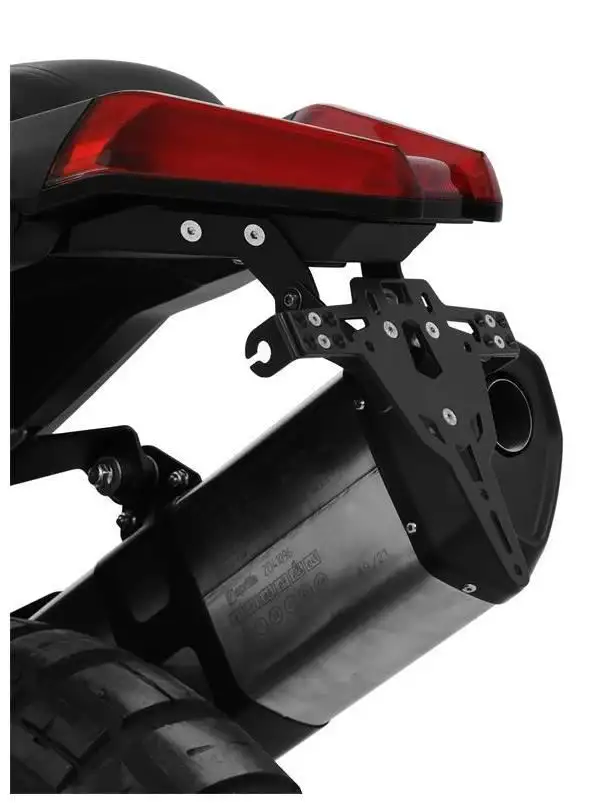 KIT Portatarga PRO Ibex Zieger per Aprilia Tuareg 660 21-25 regolabile con Lucetarga LED + Catadiottro