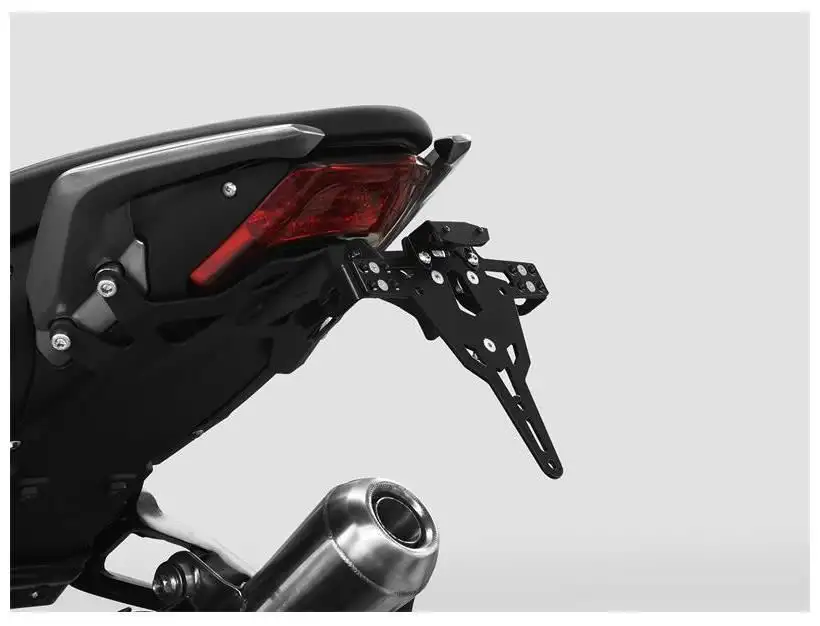 KIT Portatarga PRO Ibex Zieger per Benelli 752 S 19-22 regolabile con Lucetarga LED + Catadiottro