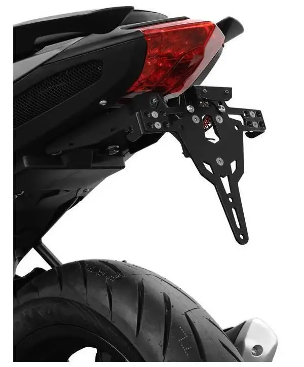 KIT Portatarga PRO Ibex Zieger per Benelli BN 125 18-23 regolabile con Lucetarga LED + Catadiottro