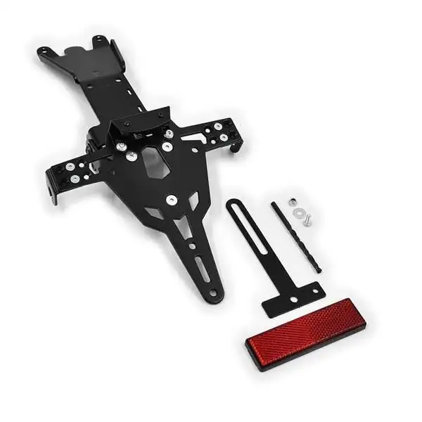 KIT Portatarga PRO Ibex Zieger per Ducati 1199 Panigale S 12-14 regolabile con Lucetarga LED + Catadiottro