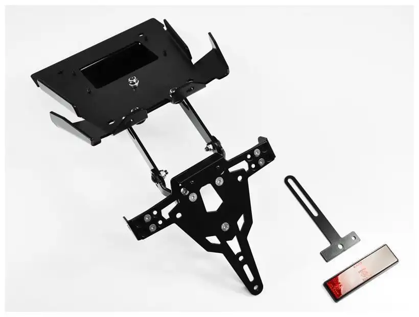 KIT Portatarga PRO Ibex Zieger per Ducati Monster 1100 09-10 regolabile con Lucetarga LED + Catadiottro