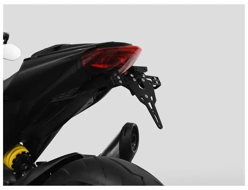 KIT Portatarga PRO Ibex Zieger per Ducati Monster 937 21-25 regolabile con Lucetarga LED + Catadiottro