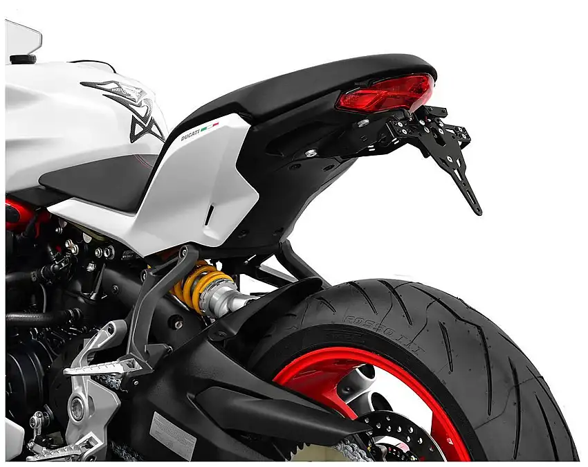 KIT Portatarga PRO Ibex Zieger per Ducati SuperSport 939 S 17-20 regolabile con Lucetarga LED + Catadiottro