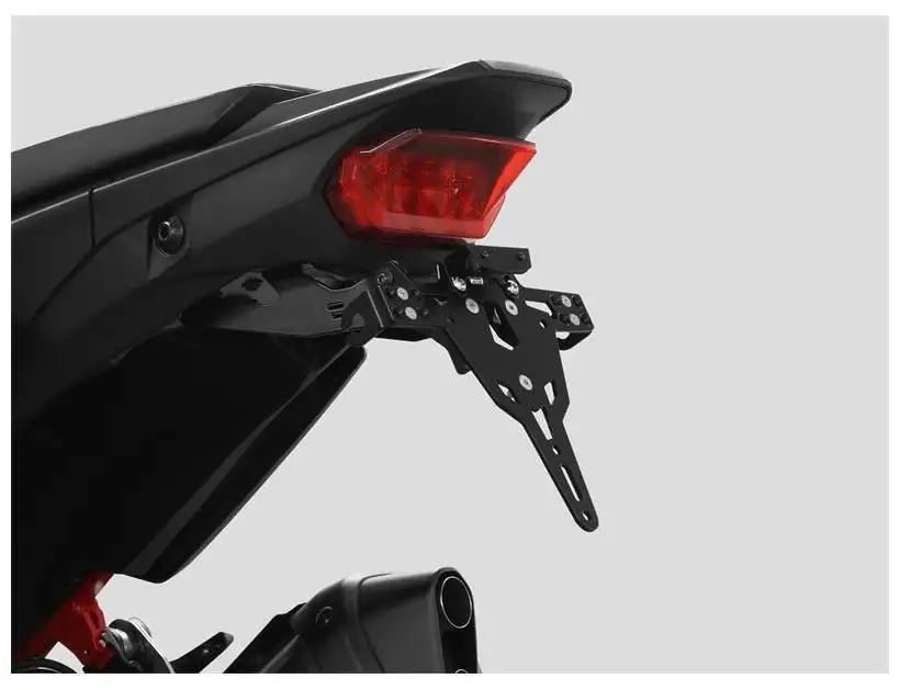 KIT Portatarga PRO Ibex Zieger per Honda Africa Twin CRF 1100 L 20-25 regolabile con Lucetarga LED + Catadiottro