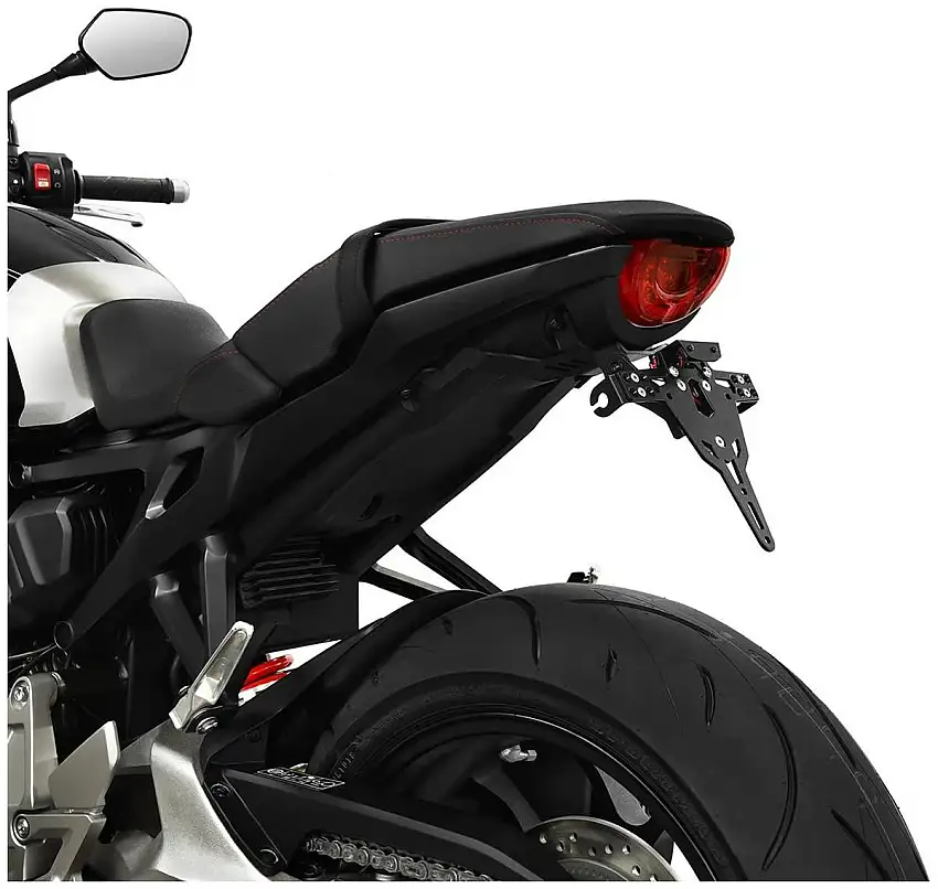 KIT Portatarga PRO Ibex Zieger per Honda CB 1000 R 18-20 regolabile con Lucetarga LED + Catadiottro