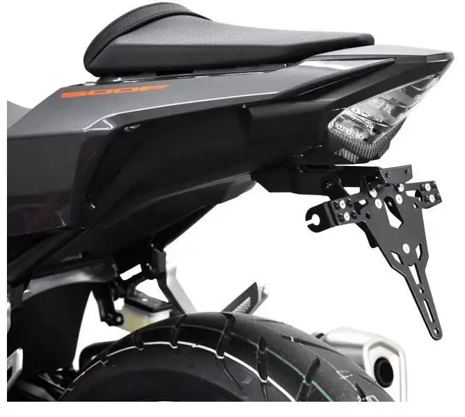KIT Portatarga PRO Ibex Zieger per Honda CB 500 X 16-22 regolabile con Lucetarga LED + Catadiottro