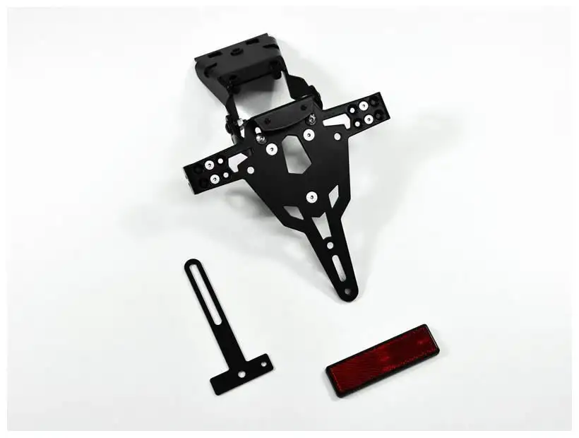 KIT Portatarga PRO Ibex Zieger per Honda CB 650 F 14-19 regolabile con Lucetarga LED + Catadiottro