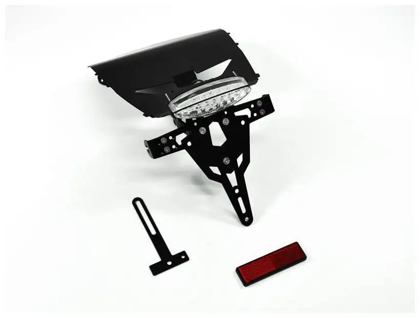 KIT Portatarga PRO Ibex Zieger per Honda CBR 1000 RR 08-09 regolabile con Lucetarga LED + Catadiottro