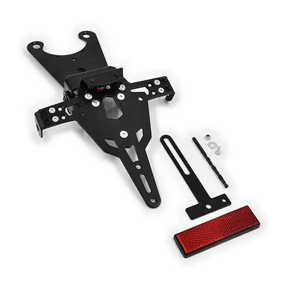 KIT Portatarga PRO Ibex Zieger per Honda CBR 250 R 10-14 regolabile con Lucetarga LED + Catadiottro