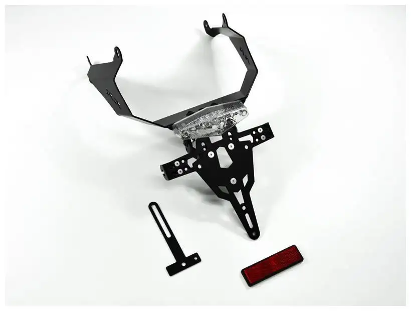 KIT Portatarga PRO Ibex Zieger per Honda CBR 600 RR 07-12 regolabile con faro stop e posizione posteriore led + Catadiottro