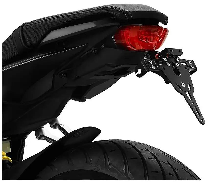 KIT Portatarga PRO Ibex Zieger per Honda CBR 650 R 19-20 regolabile con Lucetarga LED + Catadiottro