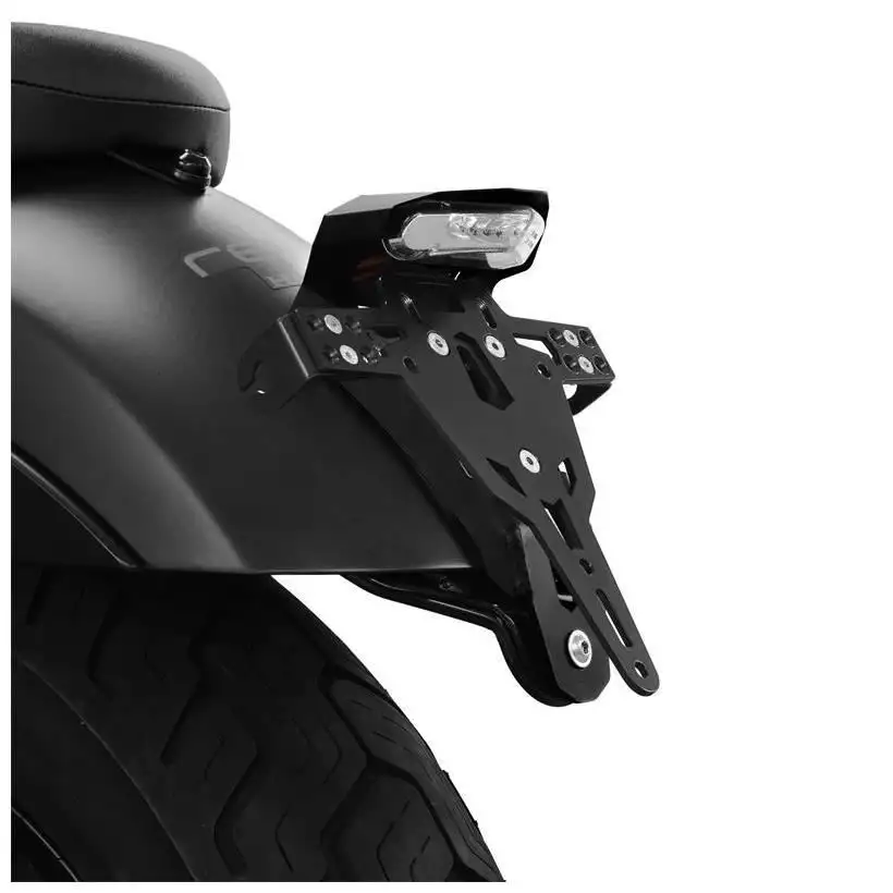 KIT Portatarga PRO Ibex Zieger per Honda CMX 1100 Rebel ABS 21-25 regolabile con faro stop e posizione posteriore led + Catadiottro