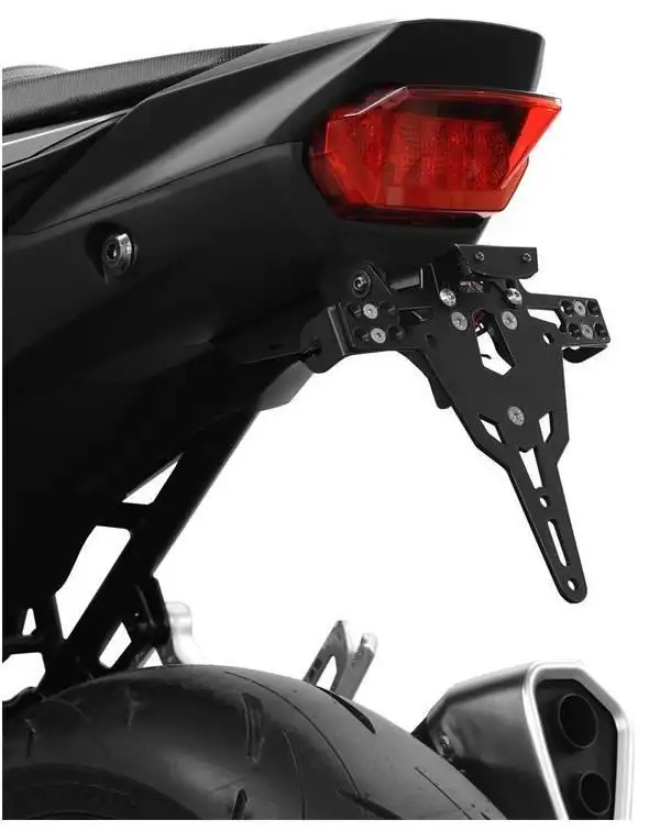KIT Portatarga PRO Ibex Zieger per Honda Hornet 750 23-25 regolabile con Lucetarga LED + Catadiottro
