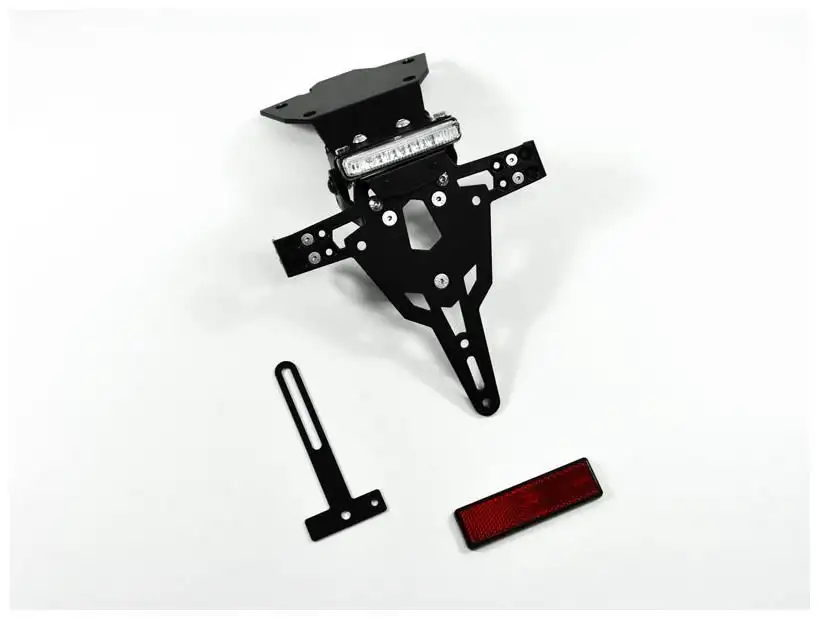 KIT Portatarga PRO Ibex Zieger per Honda NC 700 S 12-13 regolabile con Lucetarga LED + Catadiottro