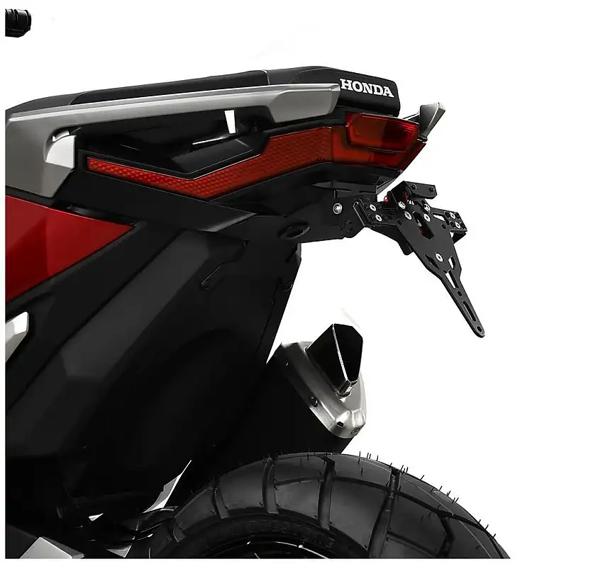 KIT Portatarga PRO Ibex Zieger per Honda X-ADV 750 17-20 regolabile con Lucetarga LED + Catadiottro