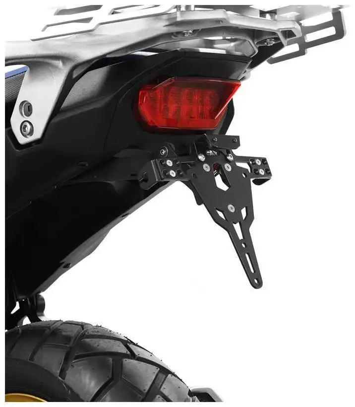 KIT Portatarga PRO Ibex Zieger per Honda XL 750 V Transalp 23-25 regolabile con Lucetarga LED + Catadiottro