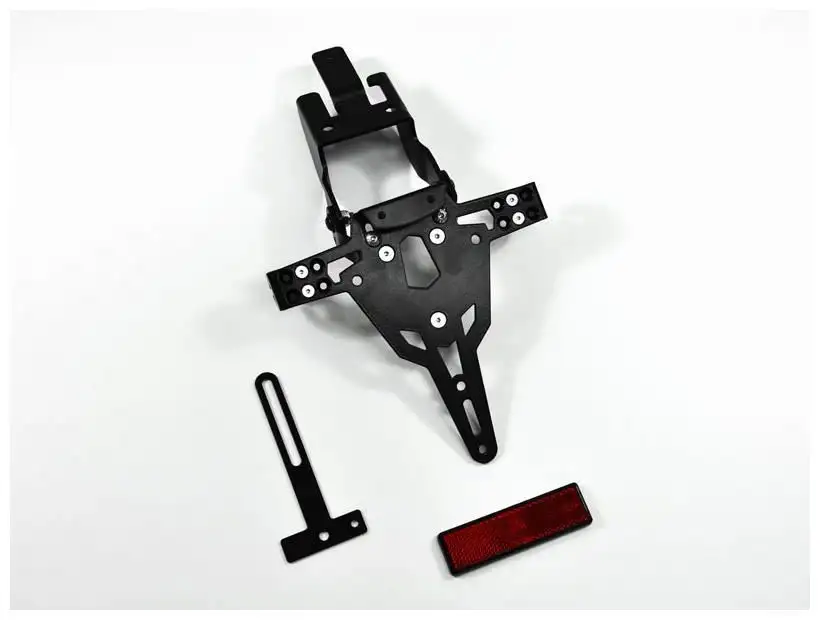 KIT Portatarga PRO Ibex Zieger per Kawasaki ER6N 06-08 regolabile con Lucetarga LED + Catadiottro